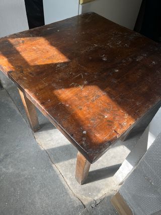 Mesa Castellana Madera 80x80