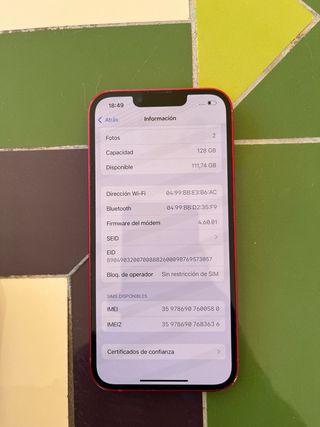 iPhone 13 128GB | Negociable | 74% Salud