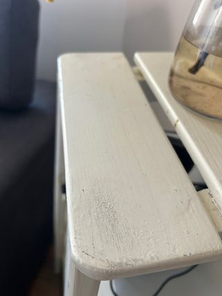 Estantería blanca de madera