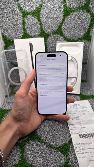 iPhone 17 Air 256gb Nero - Batteria 100% 2 cicli