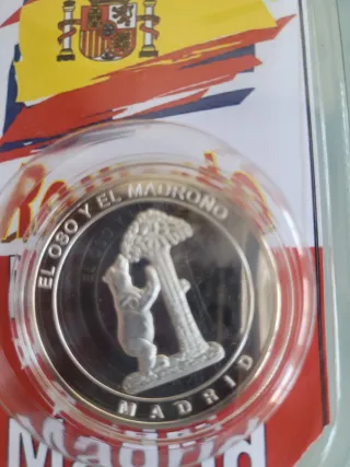 Colección 5 monedas conmemorativas Madrid España
