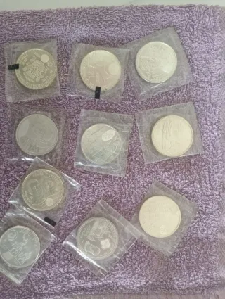 Lote 10 Monedas Plata Españolas