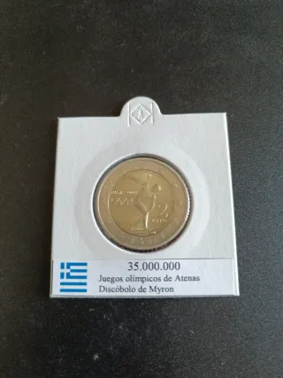 Lote 4 monedas 2 Euros 2004