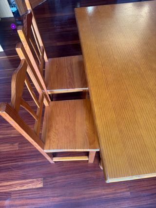 Mesa de comedor de madera maciza(negociable)