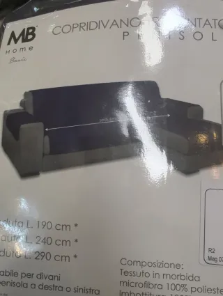 Funda Chaise Longue Gris Oscuro