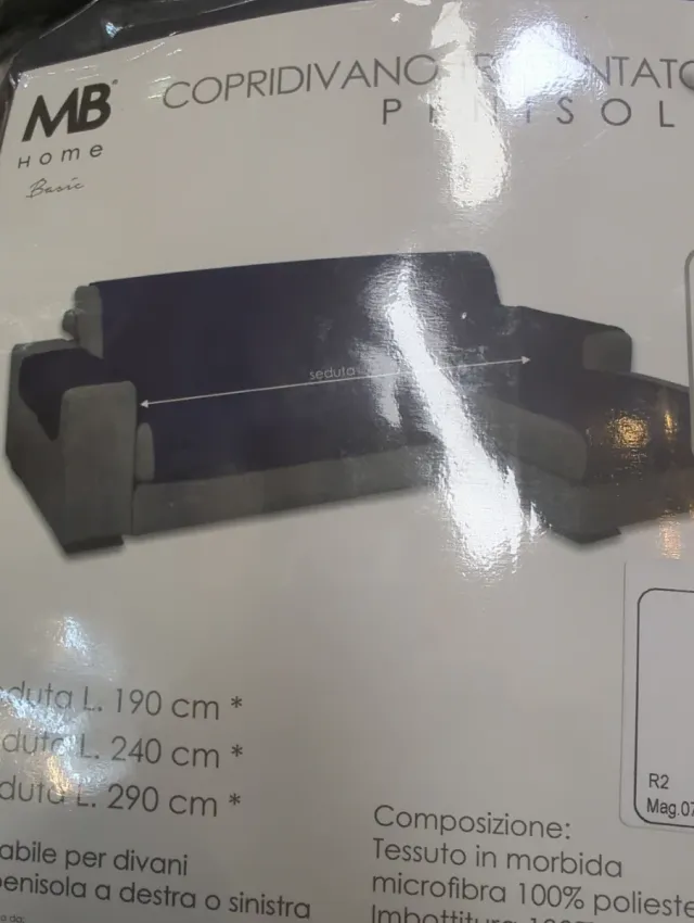 Funda Chaise Longue Gris Oscuro