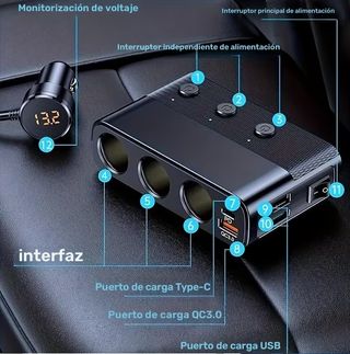 Cargador Coche 7 en 1 Carga Rápida PRECINTADO!