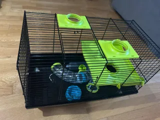 Jaula para roedores con accesorios