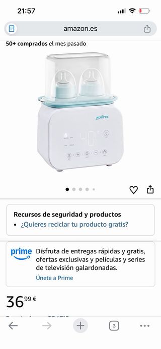 Calienta Biberones Kostte