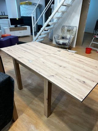 Mesa extensible madera clara