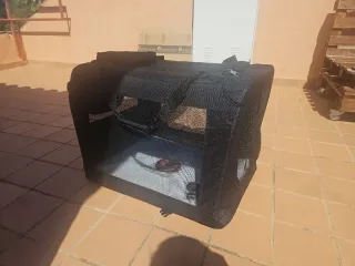 Transportín perro y gato negro