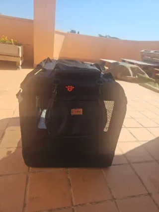 Transportín perro y gato negro