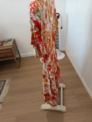 Vestido Natura estampado floral  tamanho L