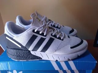 Zapatillas Adidas ZX 1K Boost Blancas Negras