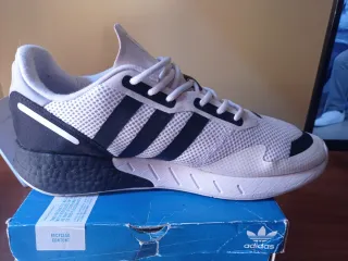 Zapatillas Adidas ZX 1K Boost Blancas Negras