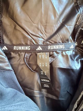 Cortavientos Adidas Negro Nuevo con Etiquetas