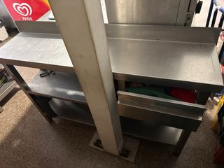 Mesa de trabajo de acero inoxidable