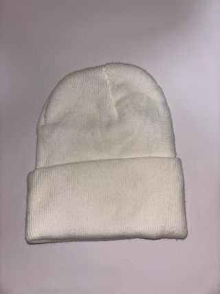 Gorro de lana streetwear blanco