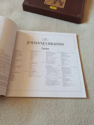 Brahms Lieder 10 LP y libro grande