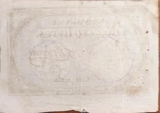 Billete Assignat 5 Libras Francia 1794