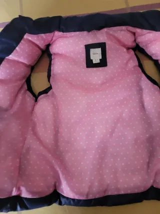 Chaleco acolchado niña Sfera azul marino