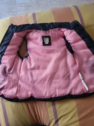 Chaleco acolchado niña Sfera azul marino