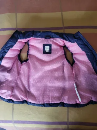 Chaleco acolchado niña Sfera azul marino