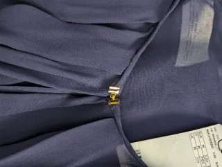 Mango Chaqueta Gasa Azul Talla M