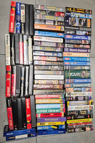 Lotto di nastri VHS sul motore (Rally, F1, Tuning)