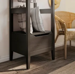 Armario abierto marrón oscuro, 2 uds.