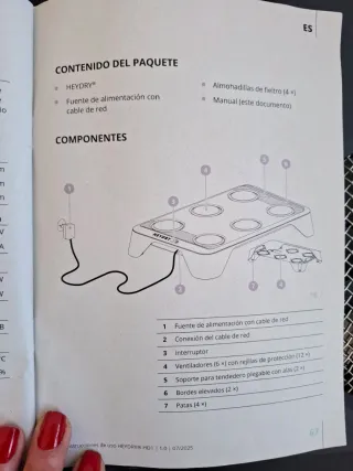 Secadora para tendedero HEYDRY