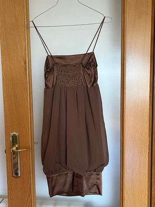 Vestido Zara Talla XS Marrón
