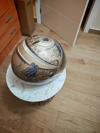 Casco Shark Mariposa Dorado