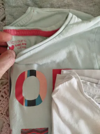 Lote 7 camisetas niña T8 y T9