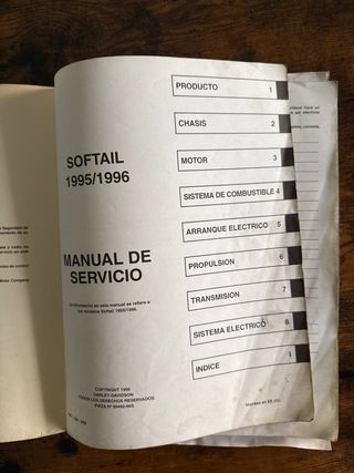 Manual Servicio Harley Davidson Softail 1995-1996