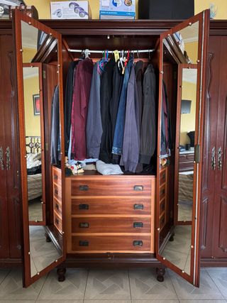 Armario vintage madera 3 módulos