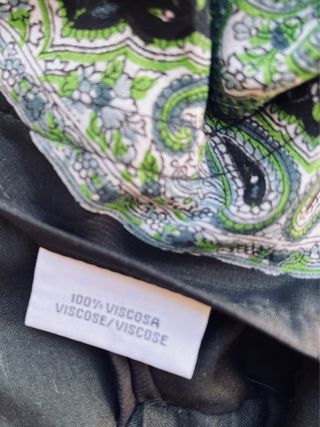 Vestido hindú estampado paisle tejido viscosa