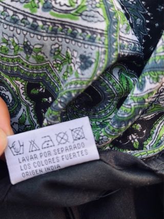 Vestido hindú estampado paisle tejido viscosa