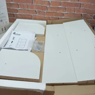 Estantería Esquinera Furinno 3 Niveles Blanca