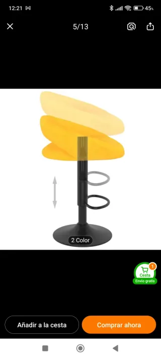 Taburetes Altos Ajustables (2uds)