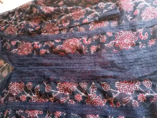 Lote Pantalón Azul y Blusa Estampada