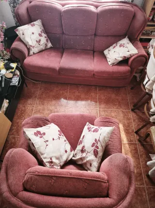 Sofá de 3 plazas en tela