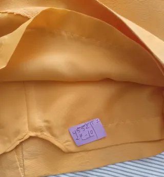 Traje chaqueta vintage M/C amarillo mostaz
