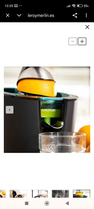 Exprimidor Eléctrico Cecotec EssentialVita Hyden