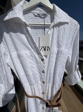 Vestido camisero Zara con cinturón