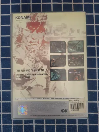 PS2 METAL GEAR SOLID 2 SONS OF LIBERTY ORIGINAL