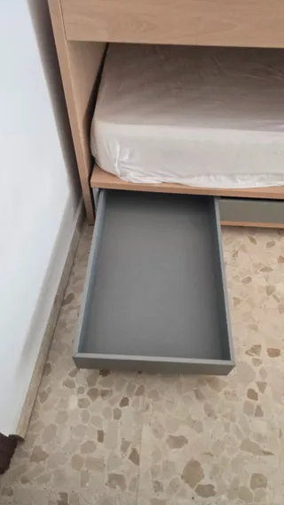 Litera doble con 2 colchones de 90
