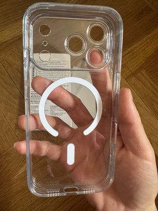 Funda iphone 17 pro 6.3’ transparente