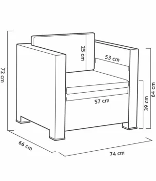 Conjunto de muebles de jardín