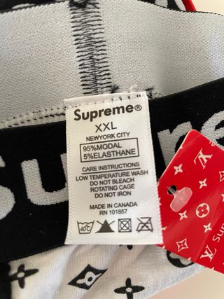 Boxer tipo Supreme x Louis Vuitton nuovi